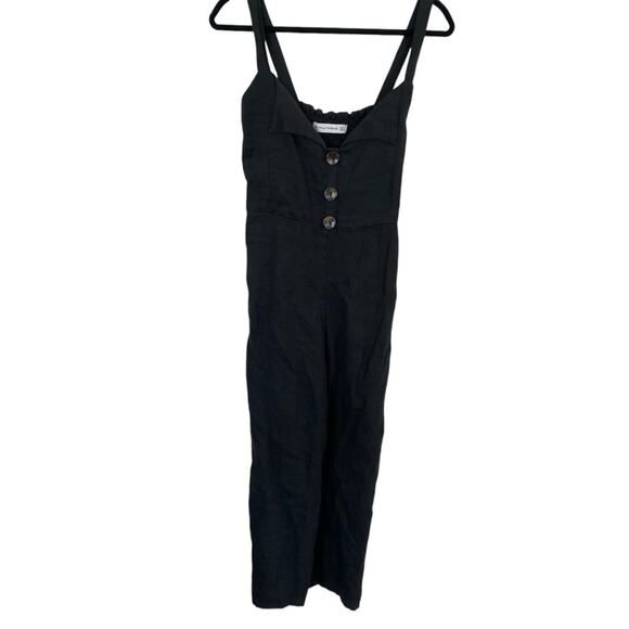 Faithfull The Brand's Scout Jumpsuit Linen Smocked Back Size XS - Picture 3 of 10